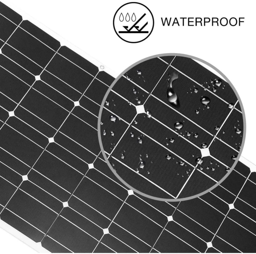 FocusOutdoor 250W Monocrystalline High Efficiency Flexible 2pcs Solar Panel