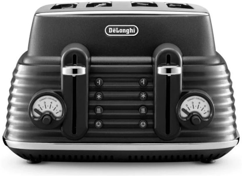 Delonghi Scultura Selections 4 Slice -Pop Up Toaster (Black)