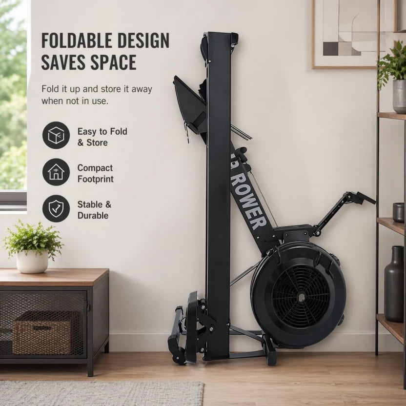 AFRI101 Self-Powered Air Resistance Foldable Rowing Machine