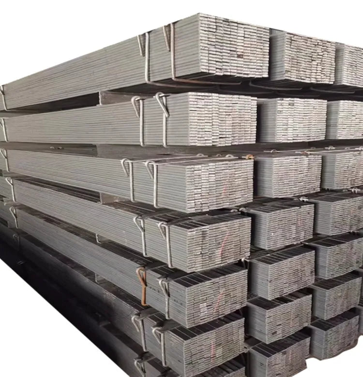 Black/Galvanized Surface Carbon Steel Flat Bar Cold Drawn Metal Alloy