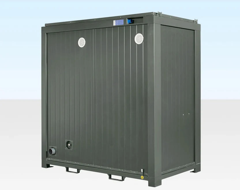 Double Mains Toilet 8Ft x 5Ft (Bottle Green)