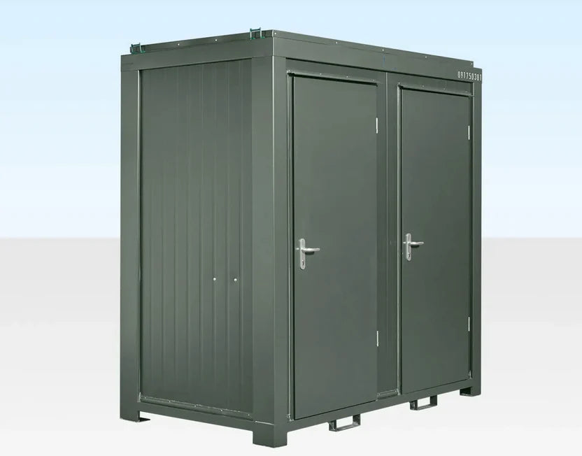 Double Mains Toilet 8Ft x 5Ft (Bottle Green)