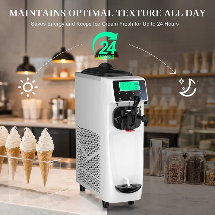 Soft Serve Ice Cream Machine, Ice Cream Machine for Commercial and Home Use