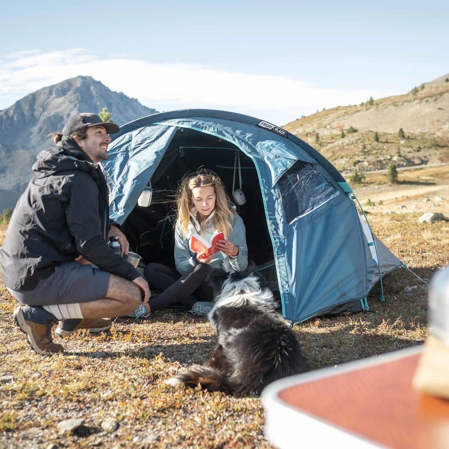Camping tent - MH100 XL Fresh & Black - 3 person