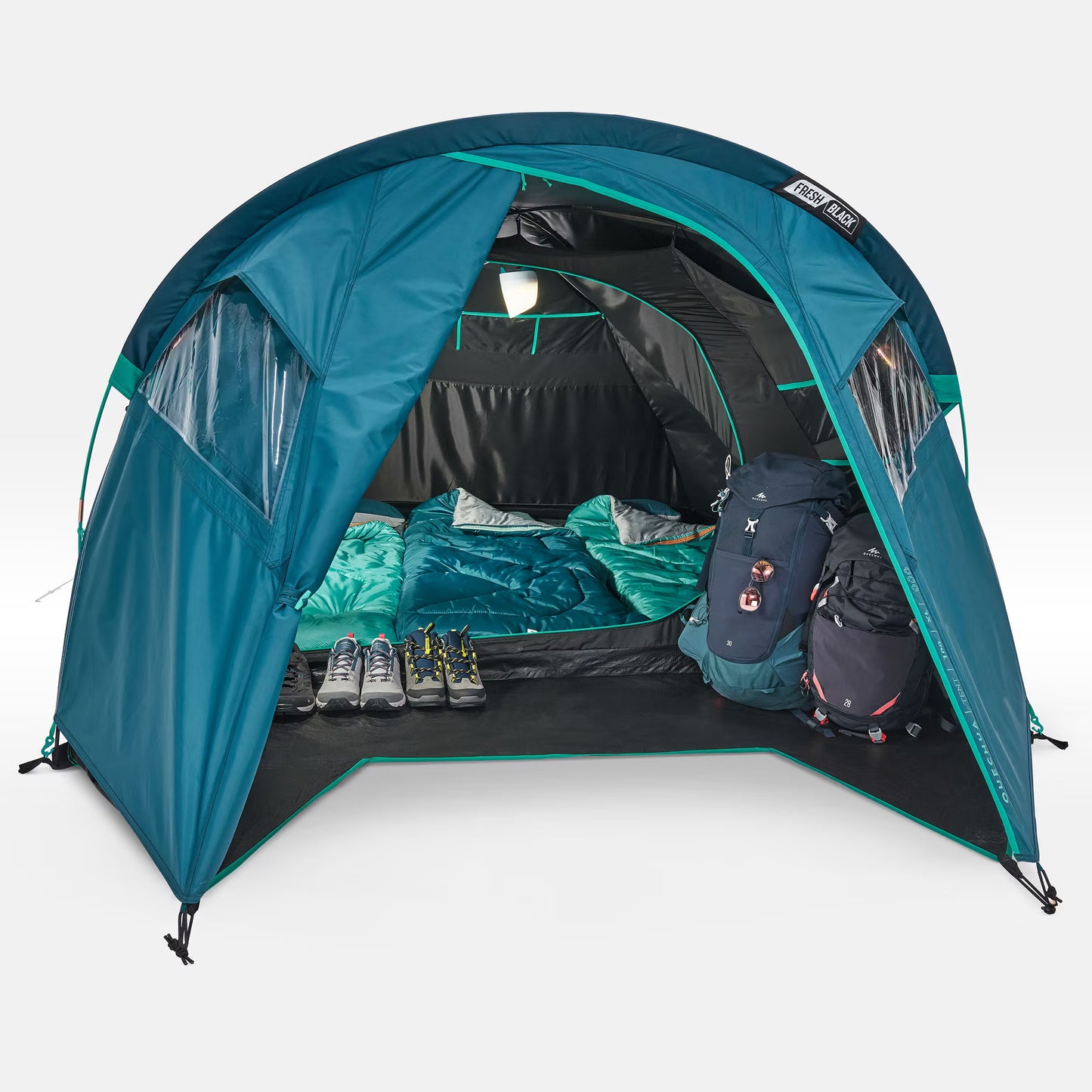 Camping tent - MH100 XL Fresh & Black - 3 person