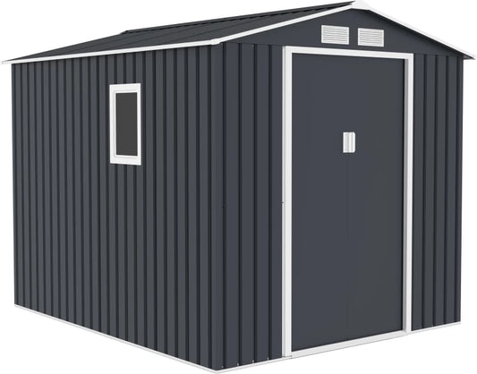 FDB Archer Plus C-2 Metal Garden Shed  (Grey, Coverage Area:5.52 sq.m)
