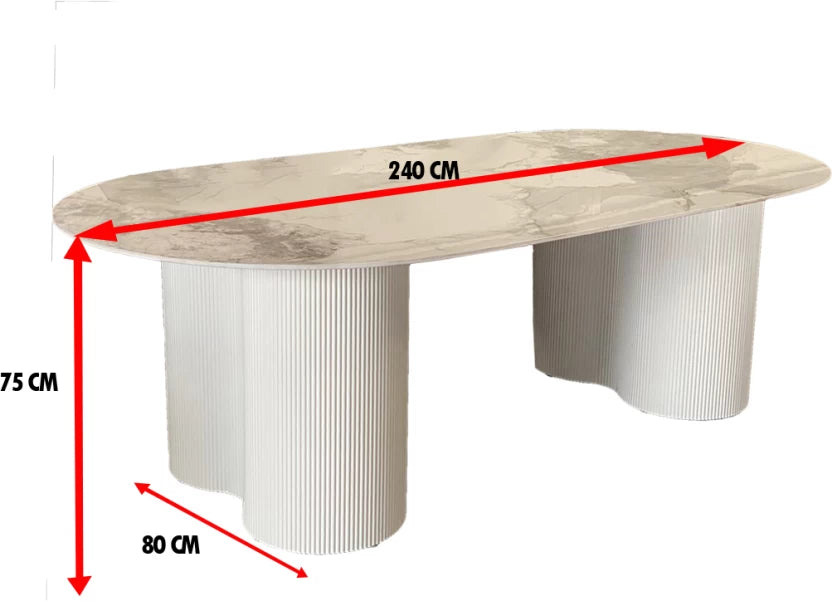 Grace Dining Table DT-494 Metal Dining Table&nbsp;