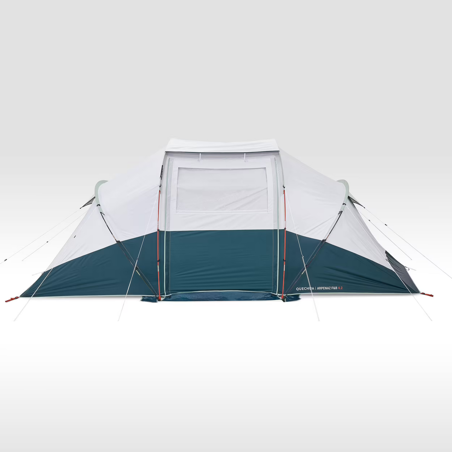 4-person, 2-bedroom camping tent, Arpenaz 4.2, Fresh & Black