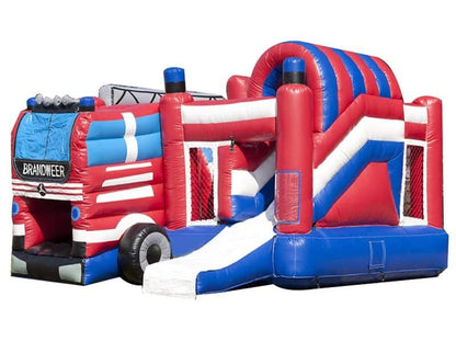 Fire Department Inflatable Jumping Castle Slide