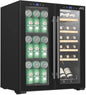 JVC 160 L Double Door Fridge  (Black, WG-NRFW16B5S Double Door Wine & Beverage Cooler)