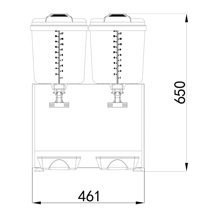 Double Juice  Machines YSJ18x2
