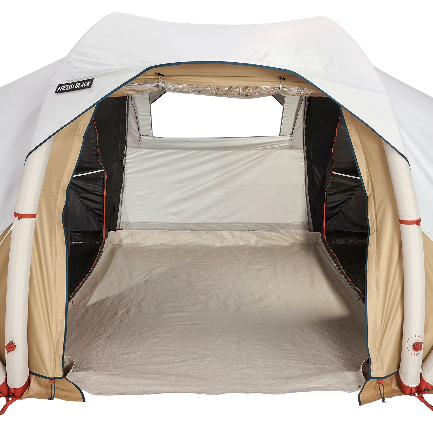4-person, 2-bedroom inflatable camping tent, Air Seconds 4.2, Fresh & Black