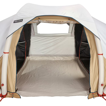4-person, 2-bedroom inflatable camping tent, Air Seconds 4.2, Fresh & Black