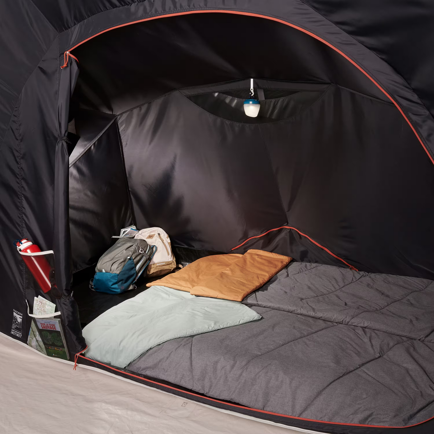 4-person, 2-bedroom inflatable camping tent, Air Seconds 4.2, Fresh & Black