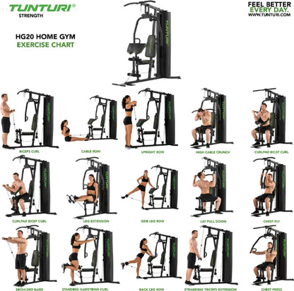 Tunturi HG20 Home Multi Gym Multipurpose Fitness Bench