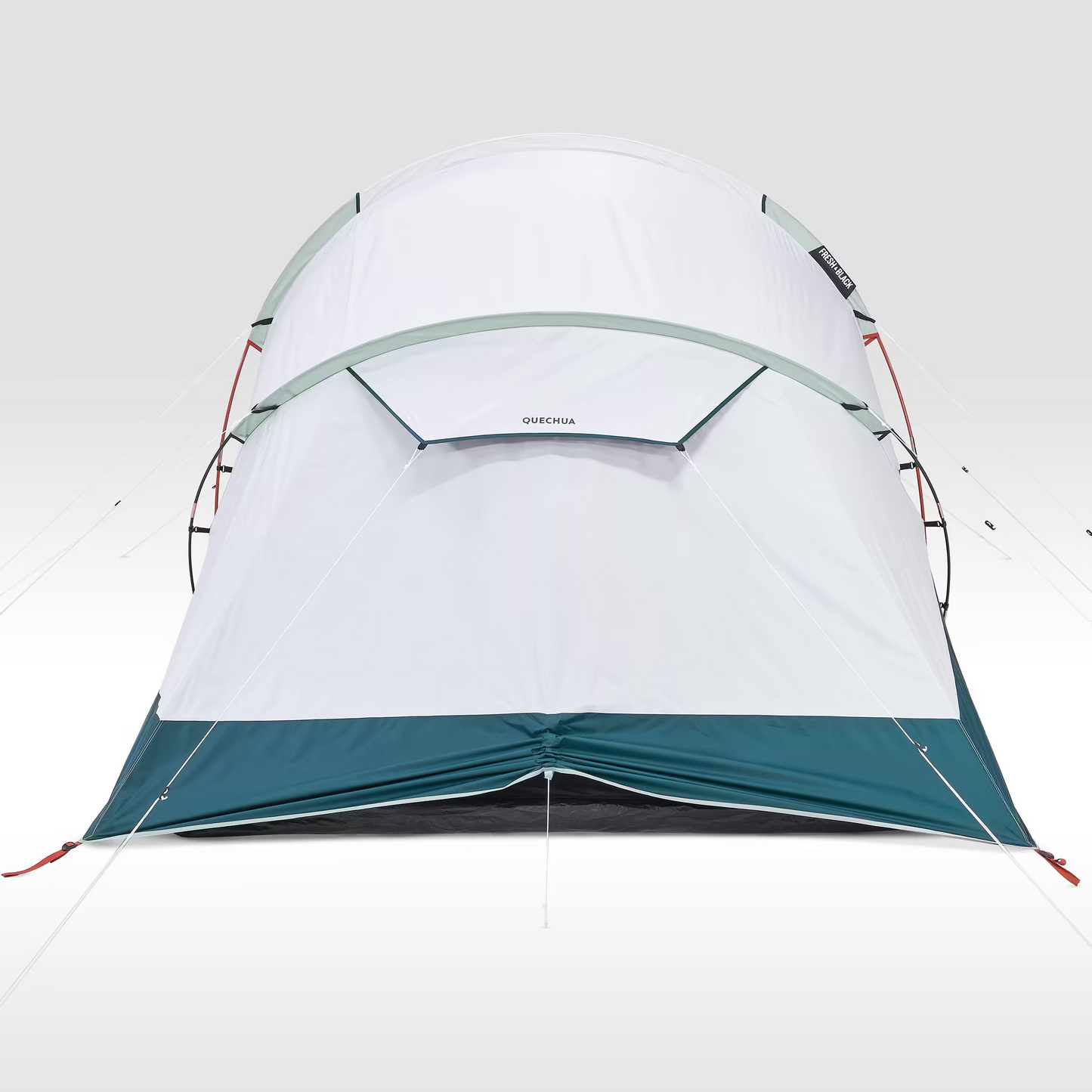 4-person, 2-bedroom camping tent, Arpenaz 4.2, Fresh & Black