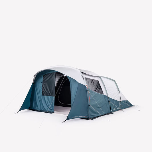5-person, 2-bedroom camping tent, Arpenaz 5.2, Fresh & Black