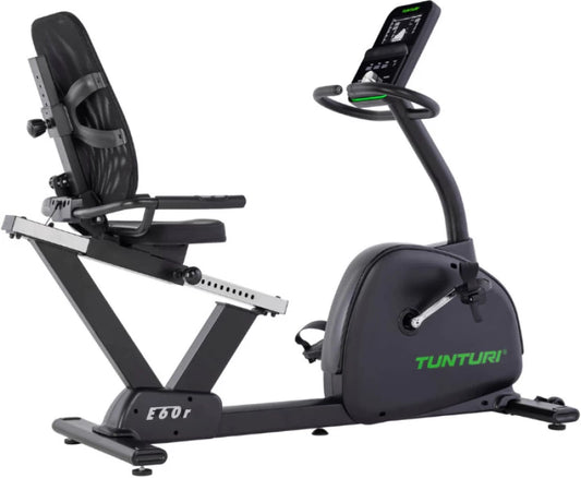 Tunturi E60R Recumbent Stationary Cardio Exercise Bike  (Black)