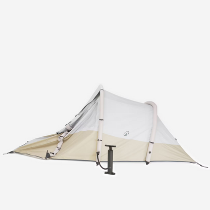Inflatable 4-person camping tent, Air Seconds 4.1 Fresh & Black - Beige