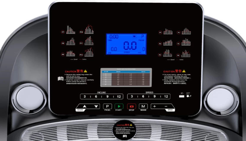 Zoolpro Motorized Exercise Electric Workout Running Treadmill Black Motorized Treadmill