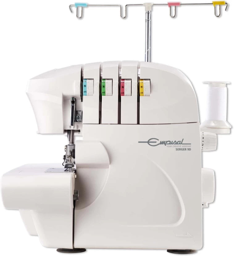 Empisal Serger 9D White Manual Sewing Machine  ( Built-in Stitches 5)