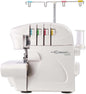Empisal Serger 9D White Manual Sewing Machine  ( Built-in Stitches 5)