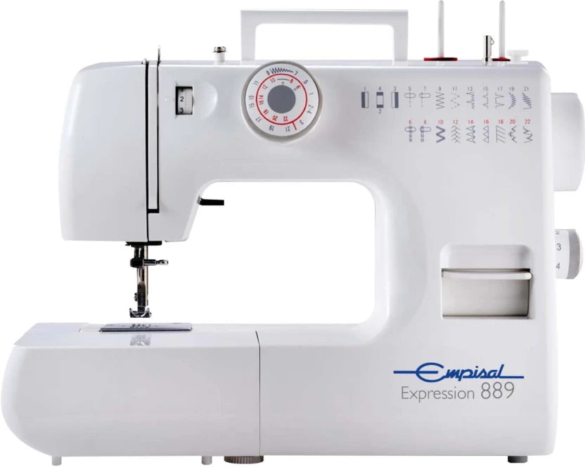 Empisal Expression 889 White Electric Sewing Machine  ( Built-in Stitches 18)