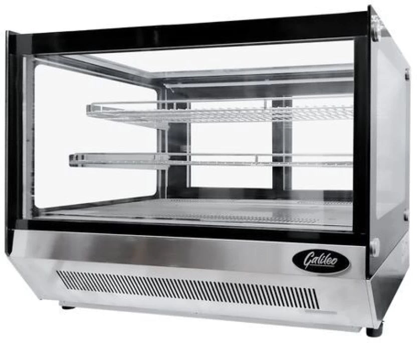 GALILEO Countertop refrigerated display cabinet - 0.9m 160L Compact Refrigerator  (Silver)