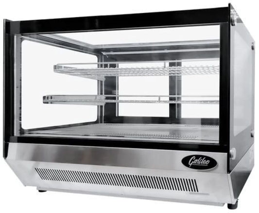 GALILEO Countertop refrigerated display cabinet - 0.9m 160L Compact Refrigerator  (Silver)