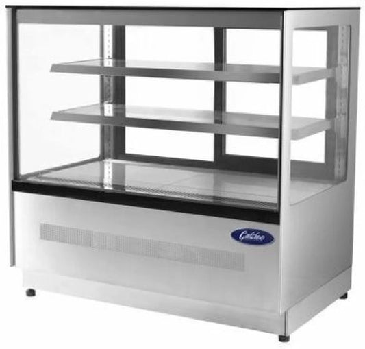 GALILEO Refrigerated display cabinet - 0.9m 130 L Compact Refrigerator  (Silver)