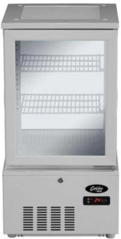 GALILEO Refrigerated glass display cabinet - 56Lt, White - GALILEO 56 L Compact Refrigerator  (White)