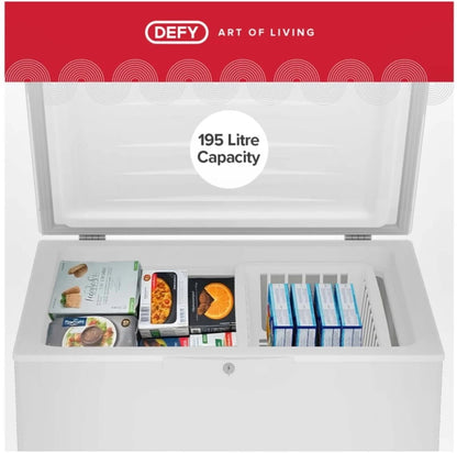 Defy 195 L Single Door Chest Freezer  (White)