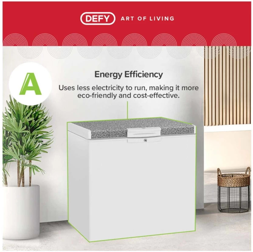 Defy 195 L Single Door Chest Freezer  (White)