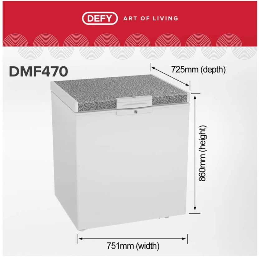 Defy 195 L Single Door Chest Freezer  (White)