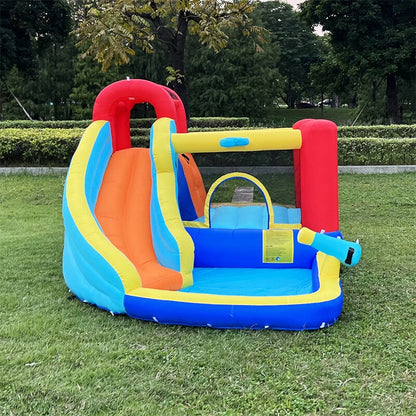 BONX Inflatable Bounce House Bouncy Jumping Castle with Blower Slide for Kids