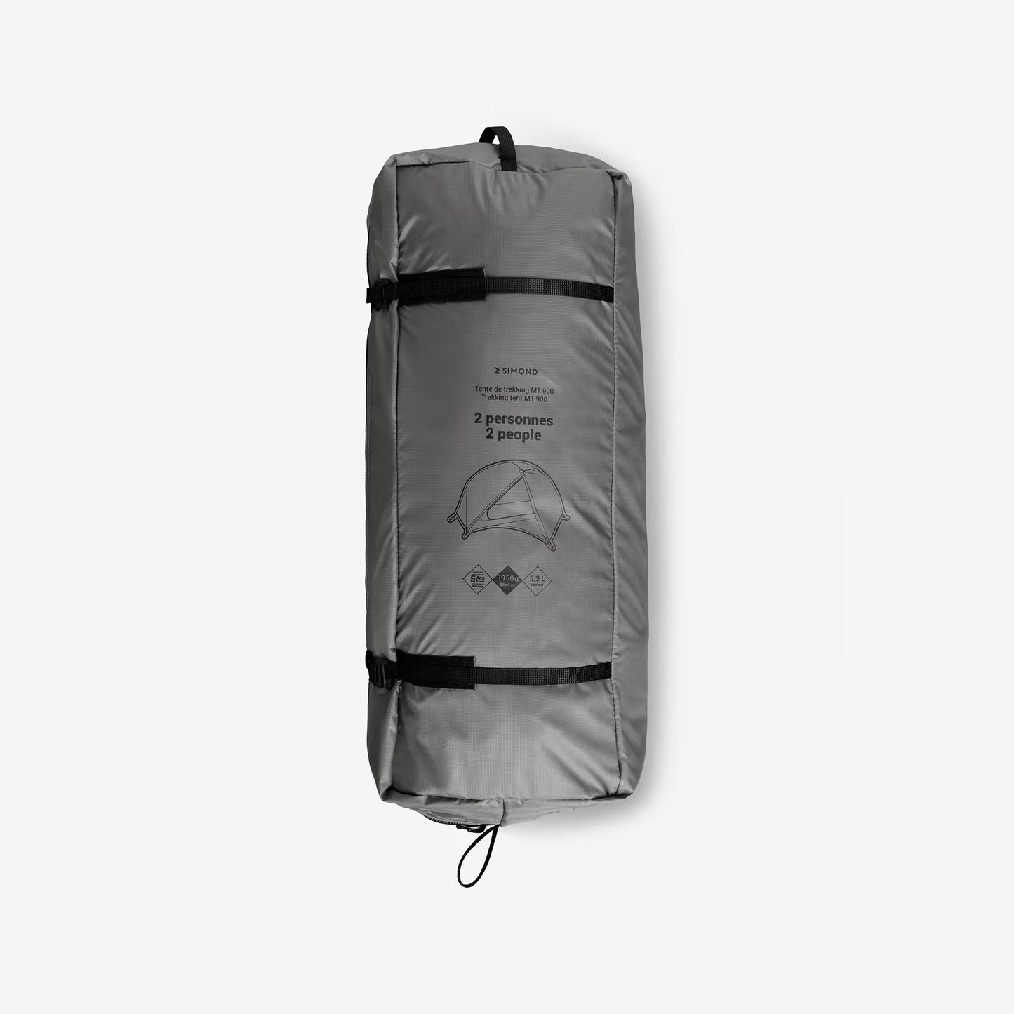 2-person dome trekking tent, lightweight and free-standing