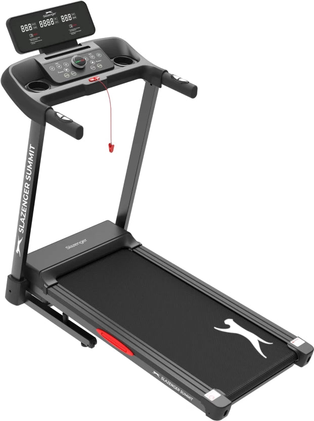 Slazenger Summit Auto Incline with USB Charger & Bluetooth Speakers Motorized Treadmill