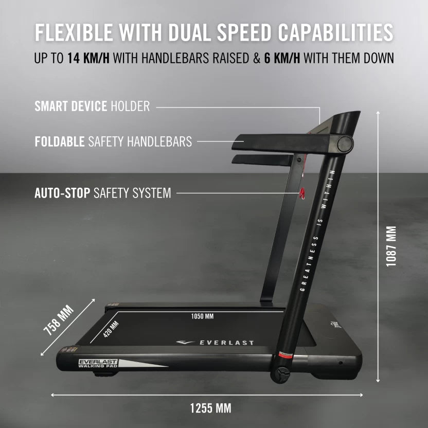 Everlast Walking Pad Treadmill Motorized Treadmill